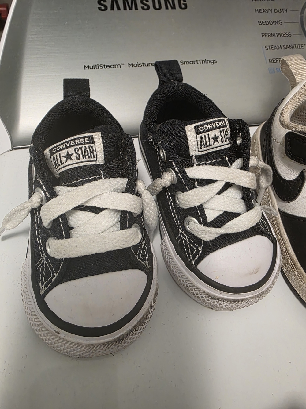 Converse Toddler Black and White All Star Low Top Sneakers